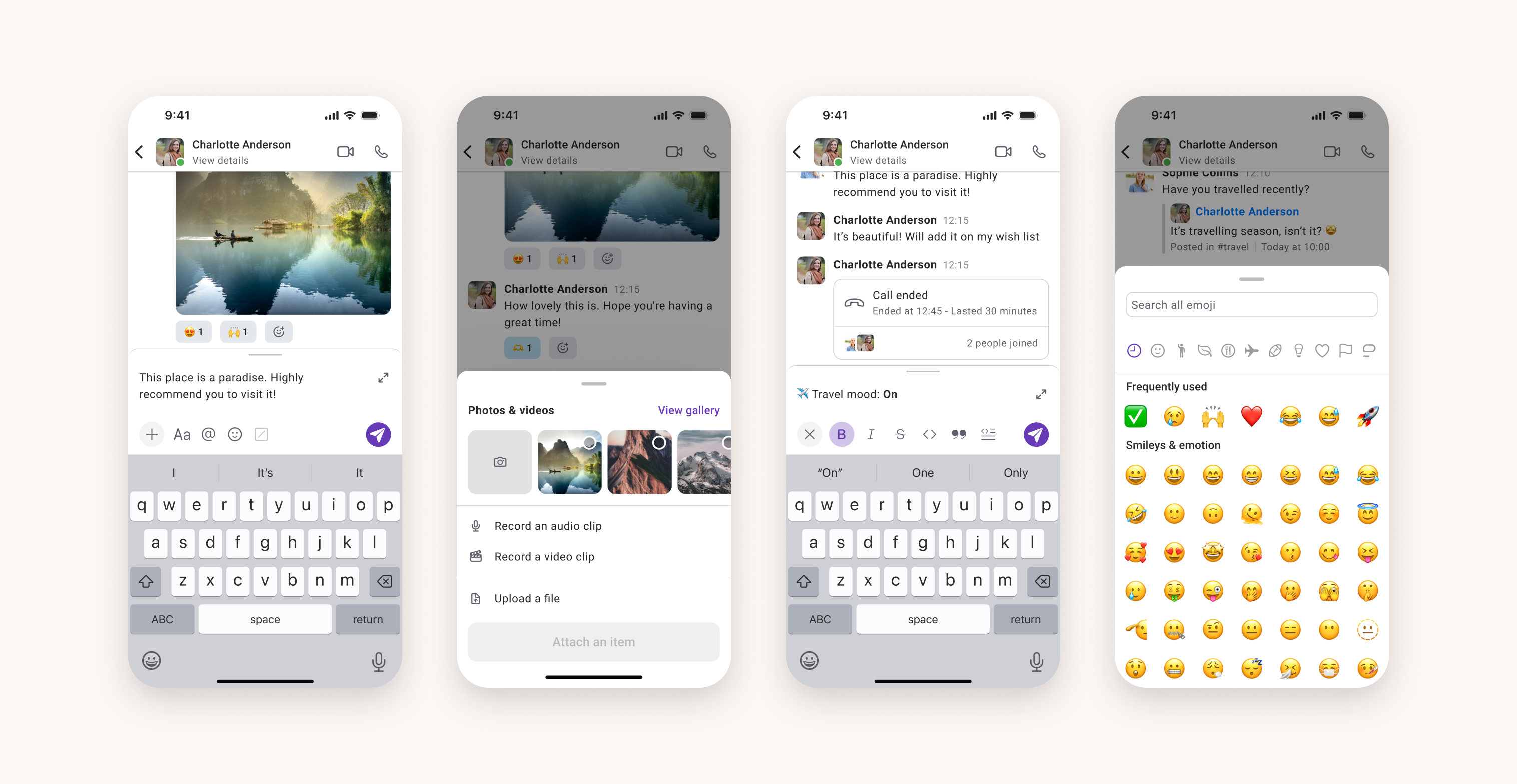 A message input field